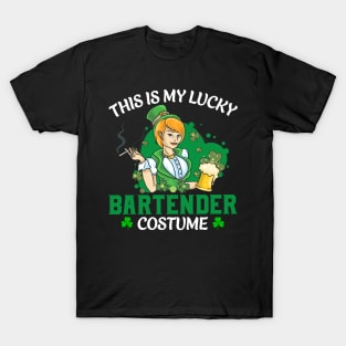 This Is My Lucky Bartender Costume T-Shirt